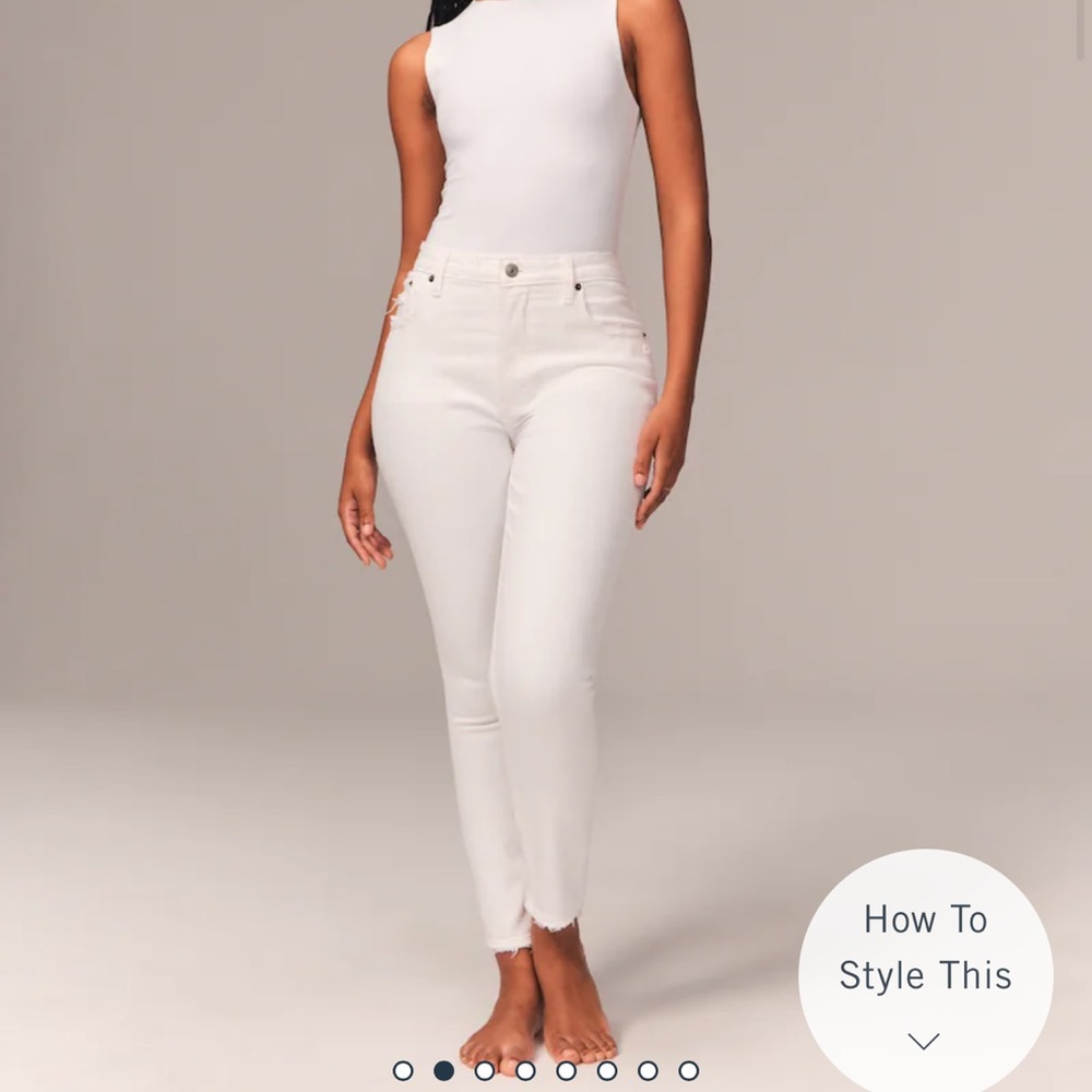 Never worn with tags : Abercrombie curve love skinny jeans.